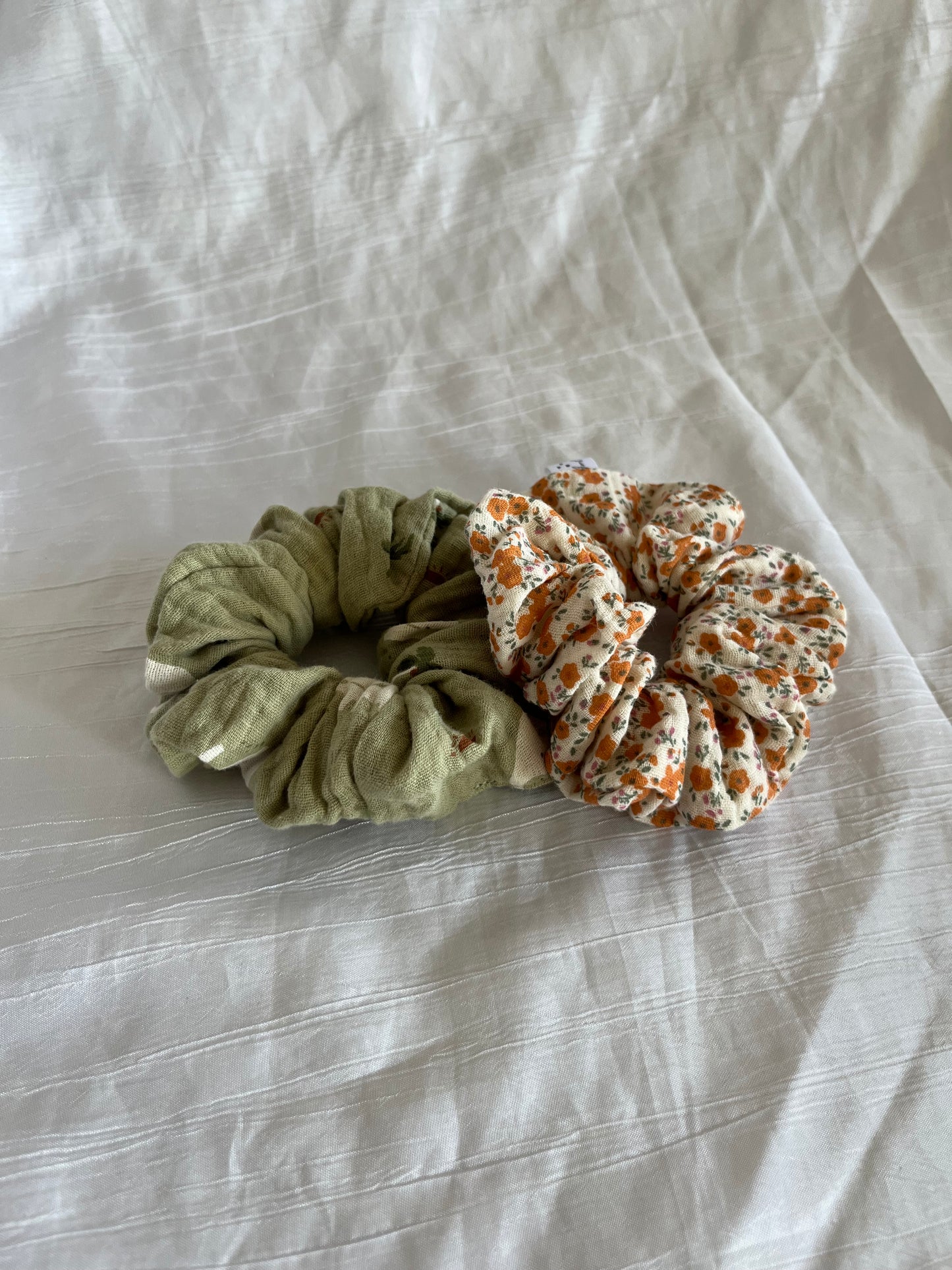 Chouchou Scrunchie en gaze Éléphant