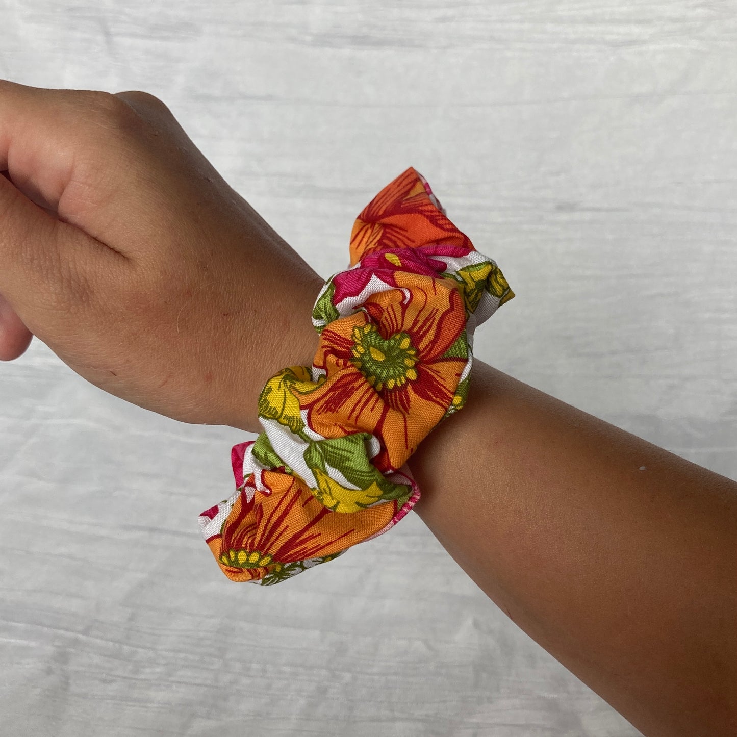 Chouchou Scrunchie en coton Vintage Flower