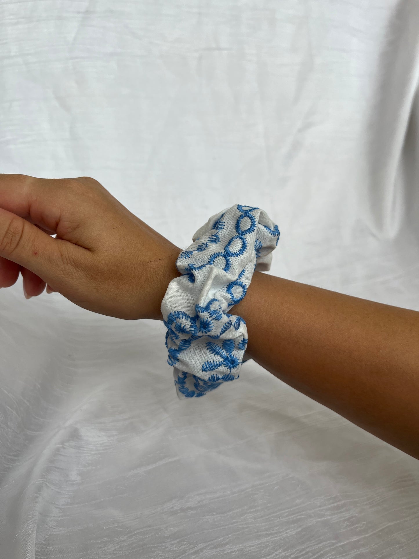 Chouchou Scrunchie en coton Grèce