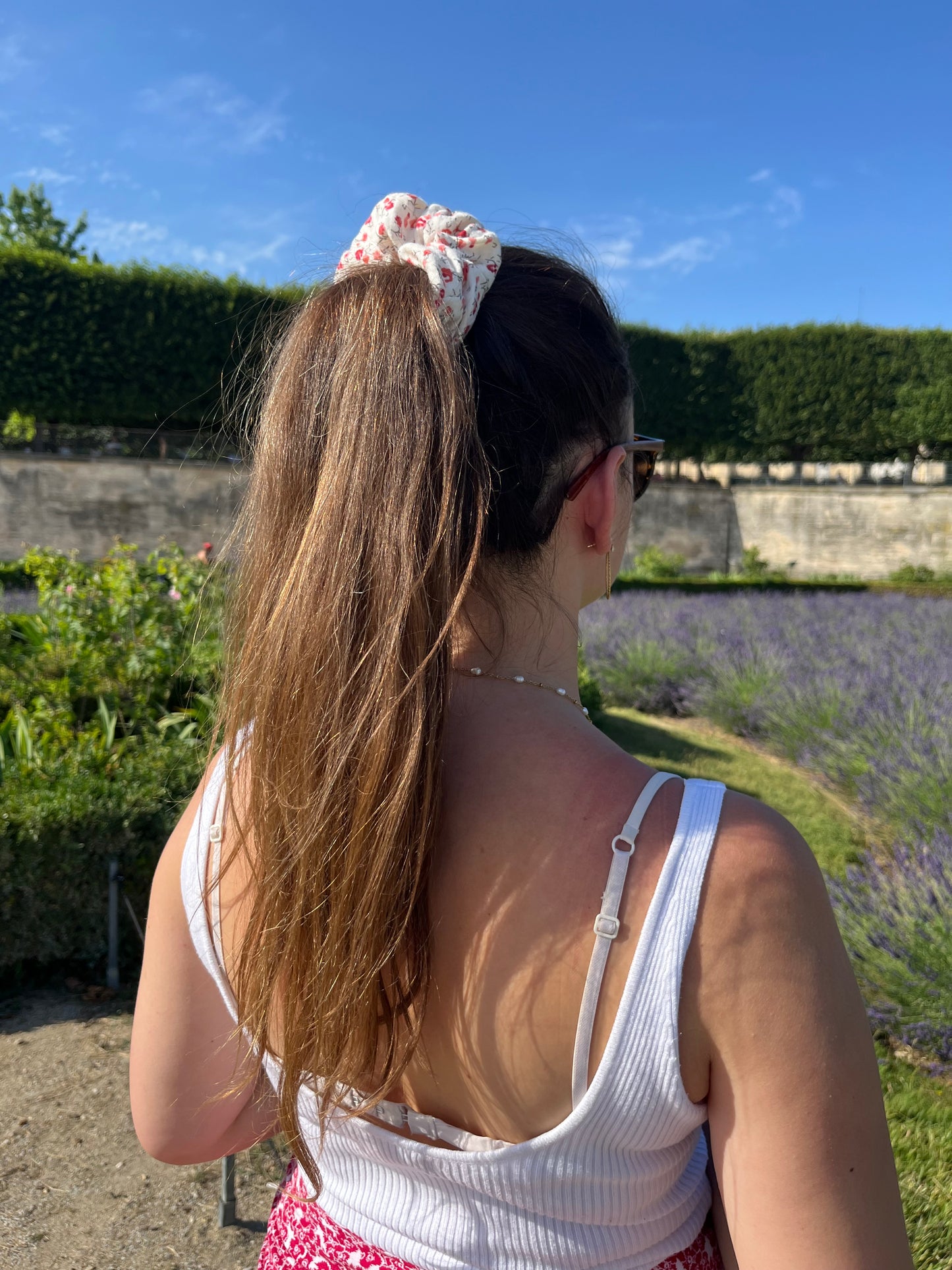 Chouchou Scrunchie en gaze Normandie