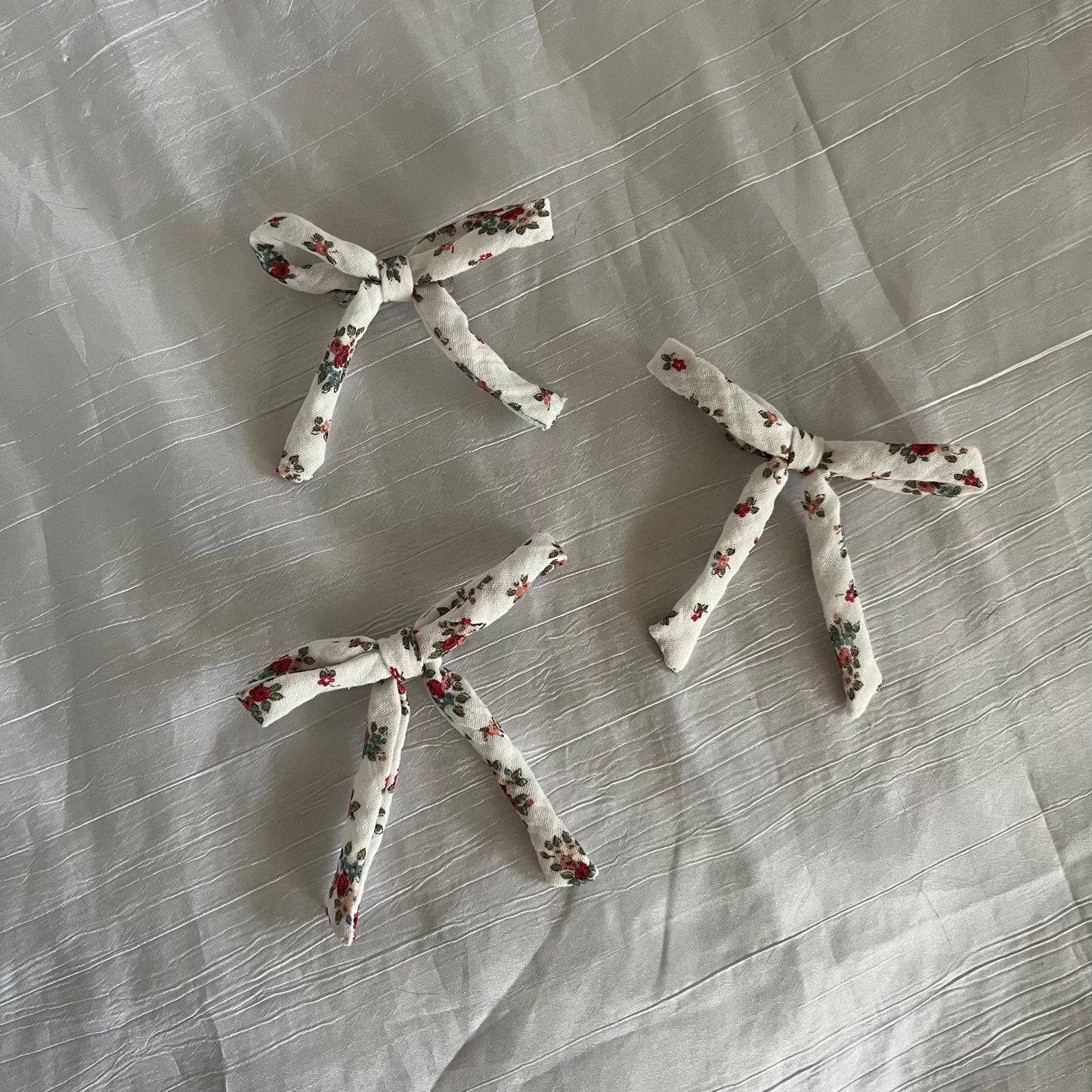 Barrette en coton Vintage garden