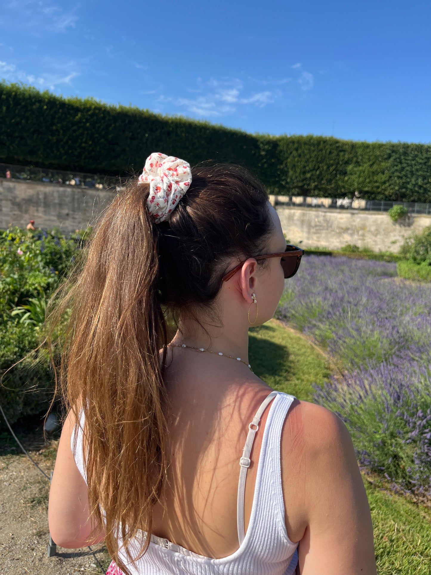 Chouchou Scrunchie en gaze Normandie