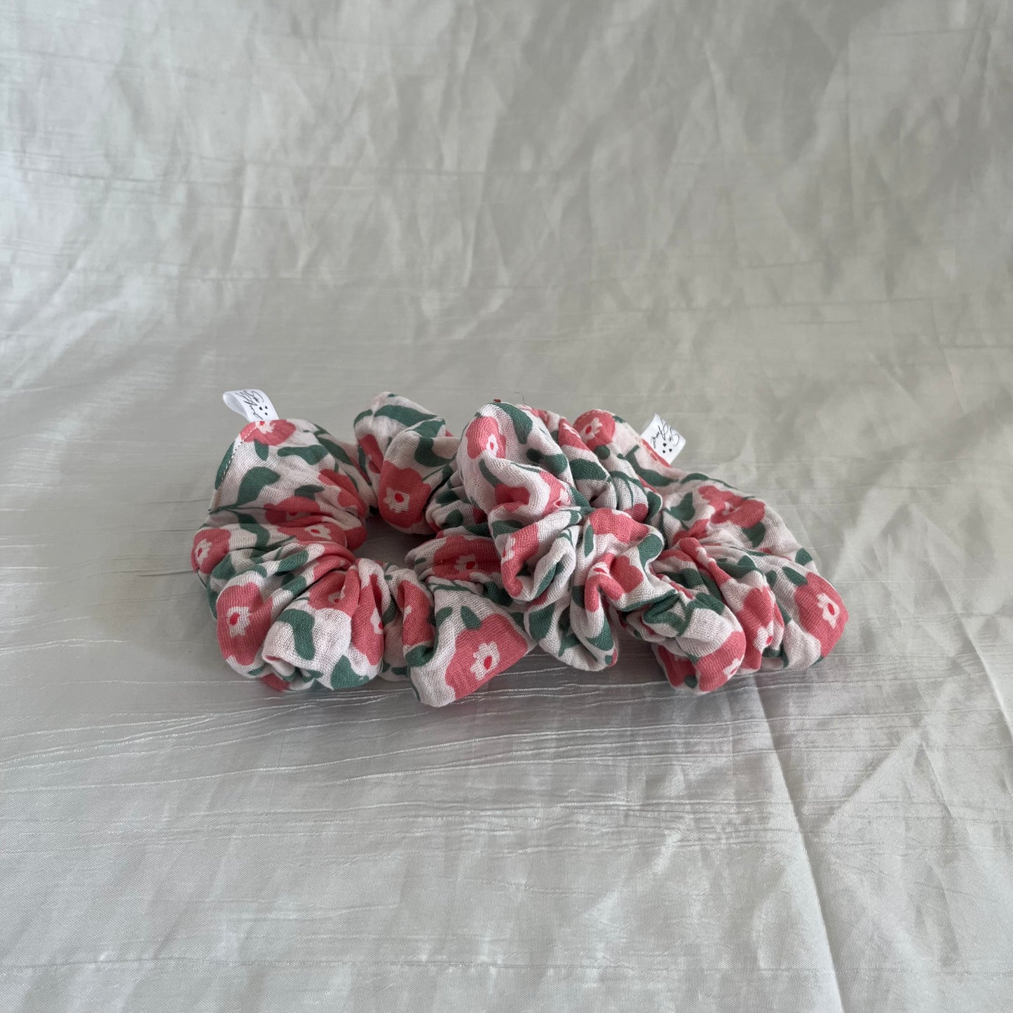Chouchou Scrunchie en gaze Jardin