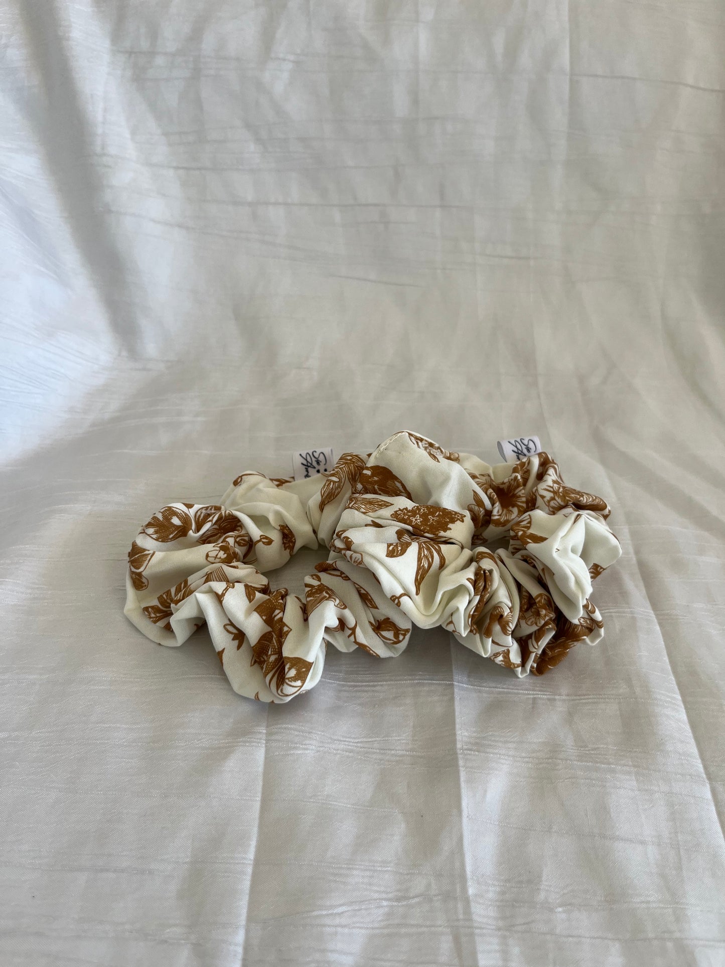 Chouchou Scrunchie en coton Vintage Autumn