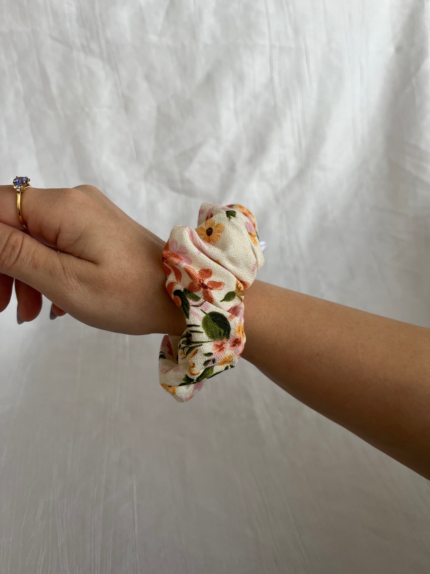 Chouchou Scrunchie en coton Spring