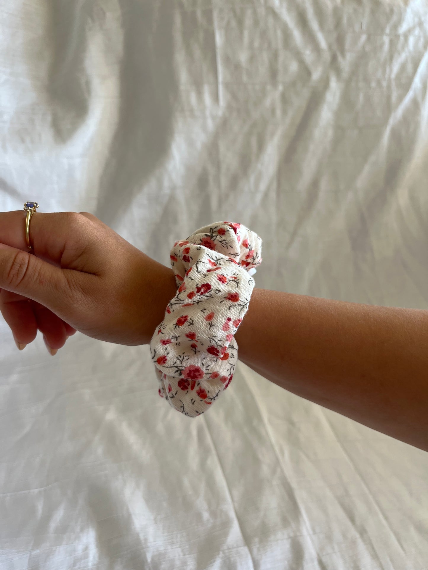 Chouchou Scrunchie en gaze Normandie