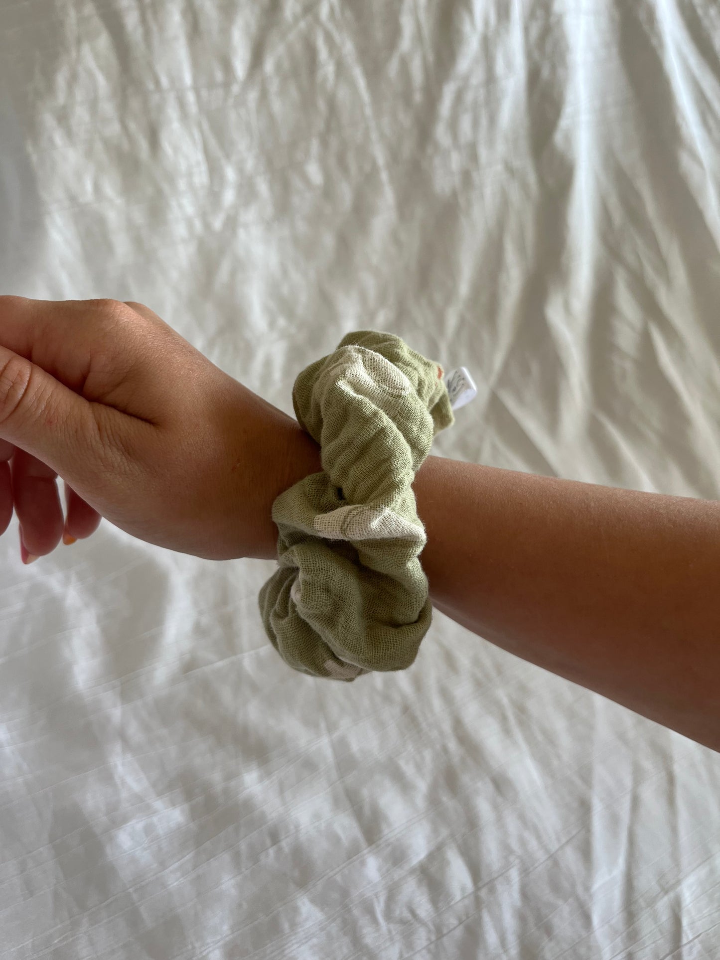 Chouchou Scrunchie en gaze Éléphant