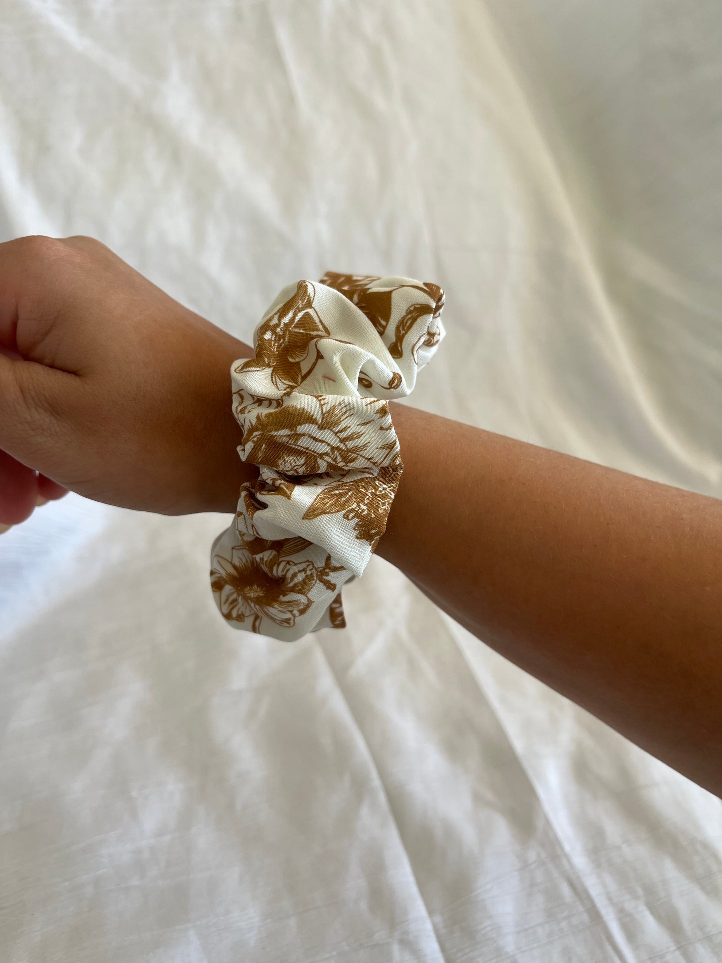 Chouchou Scrunchie en coton Vintage Autumn