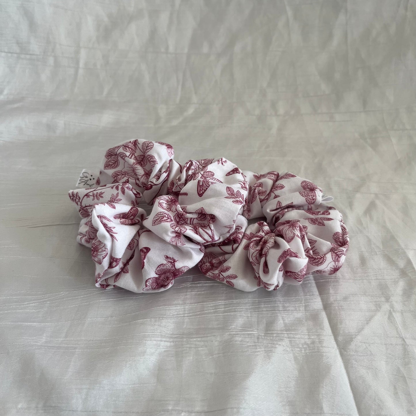 Chouchou Scrunchie en coton Jouy
