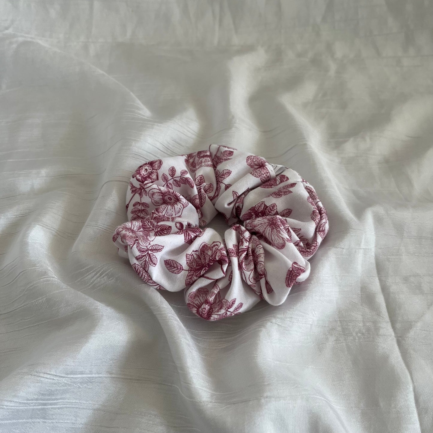 Chouchou Scrunchie en coton Jouy