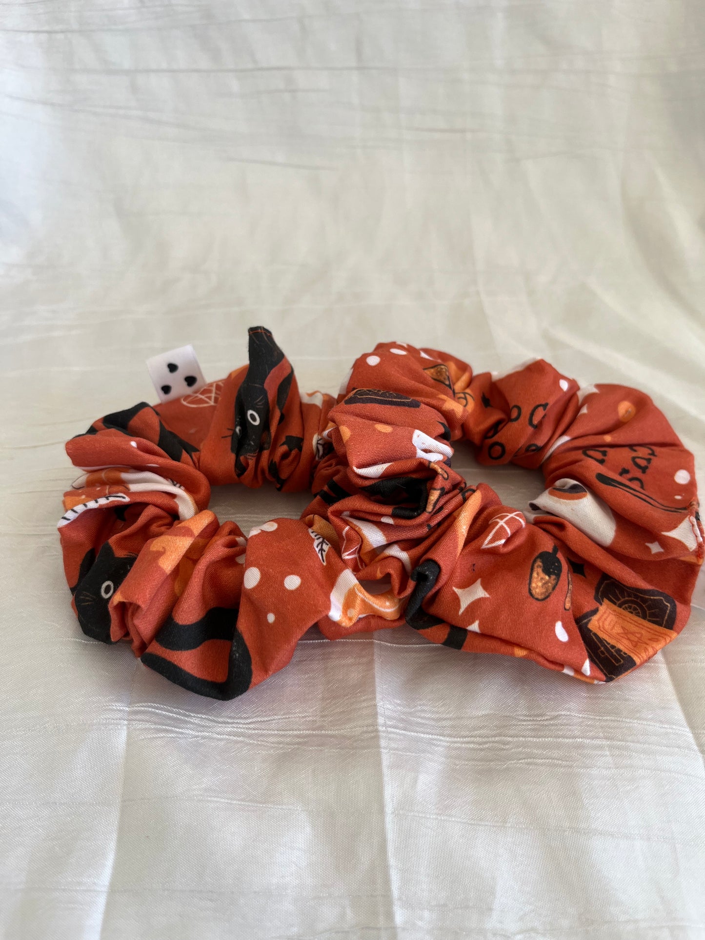Chouchou Scrunchie en coton Hocus Pocus