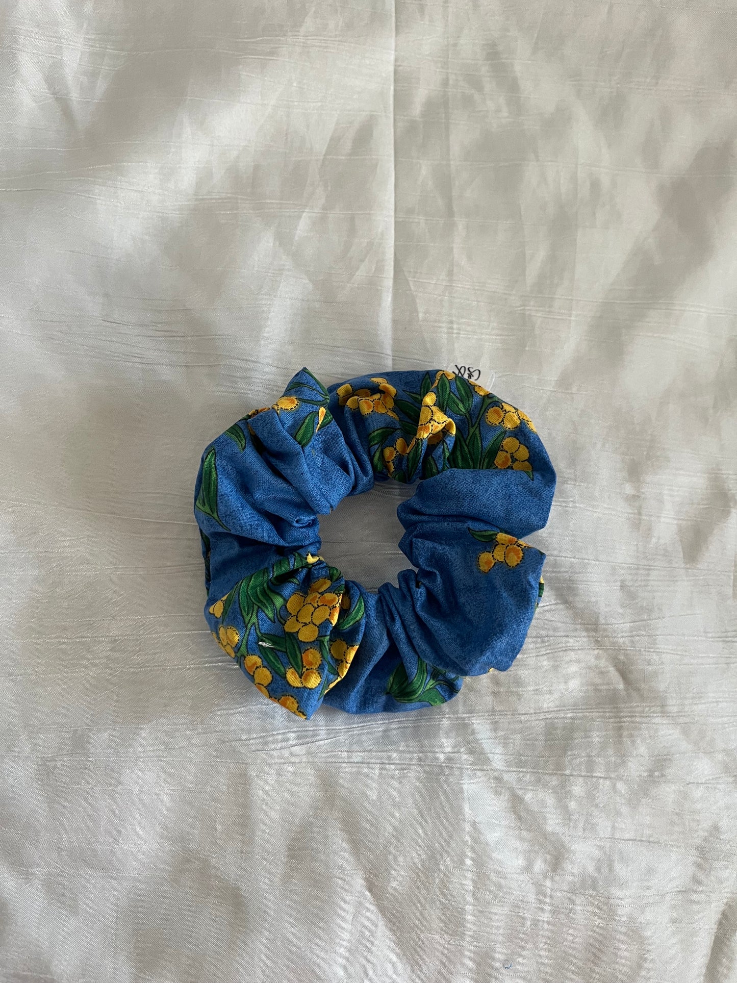 Chouchou Scrunchie en coton Mimosas