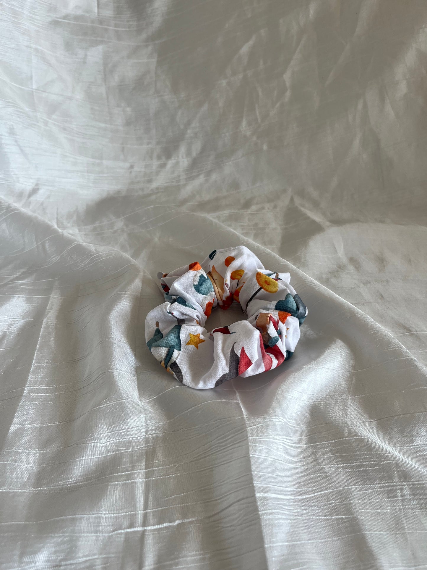 Chouchou Scrunchie en coton Cirque
