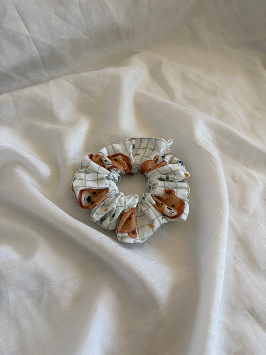 Chouchou Scrunchie en coton Teddy 🧸