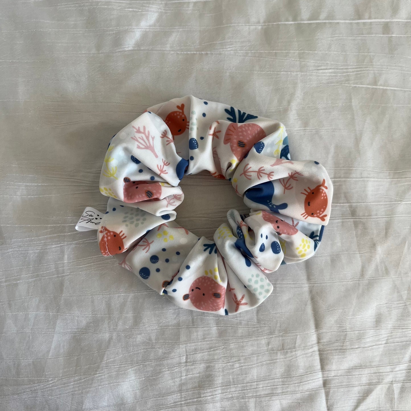 Chouchou Scrunchie en Lycra Poisson d’Avril