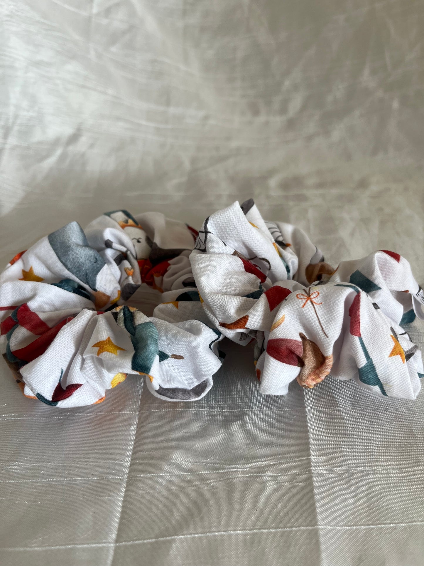 Chouchou Scrunchie en coton Cirque