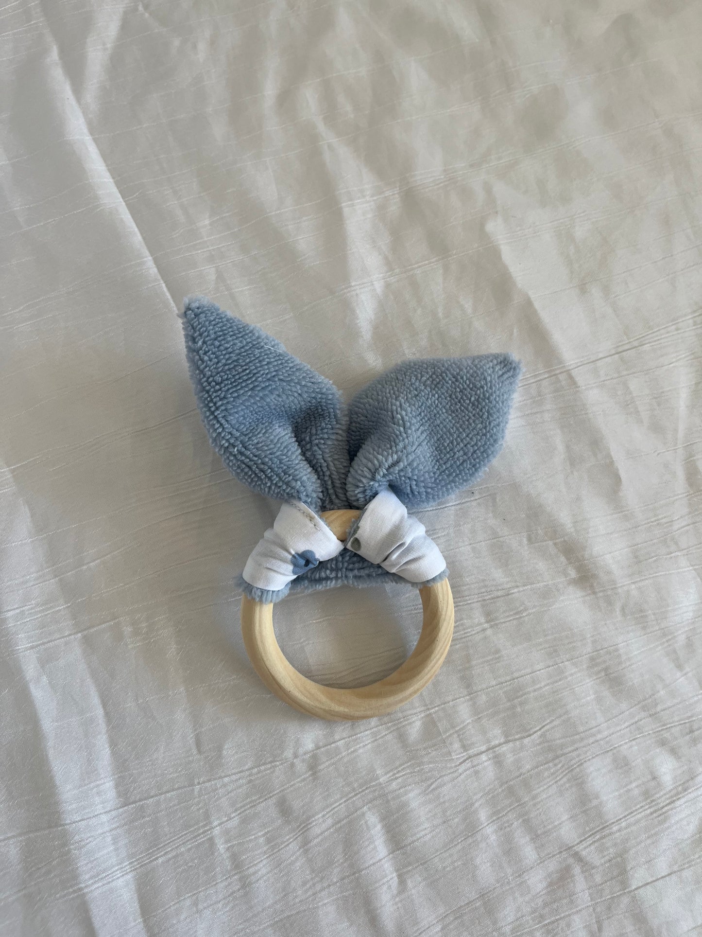 Anneau de dentition Fleur bleue