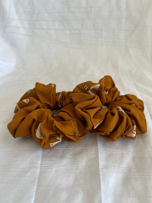 Chouchou Scrunchie en coton Hirondelles
