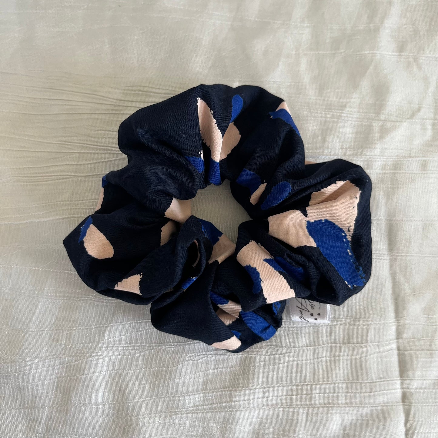 Chouchou Scrunchie en coton Lucioles