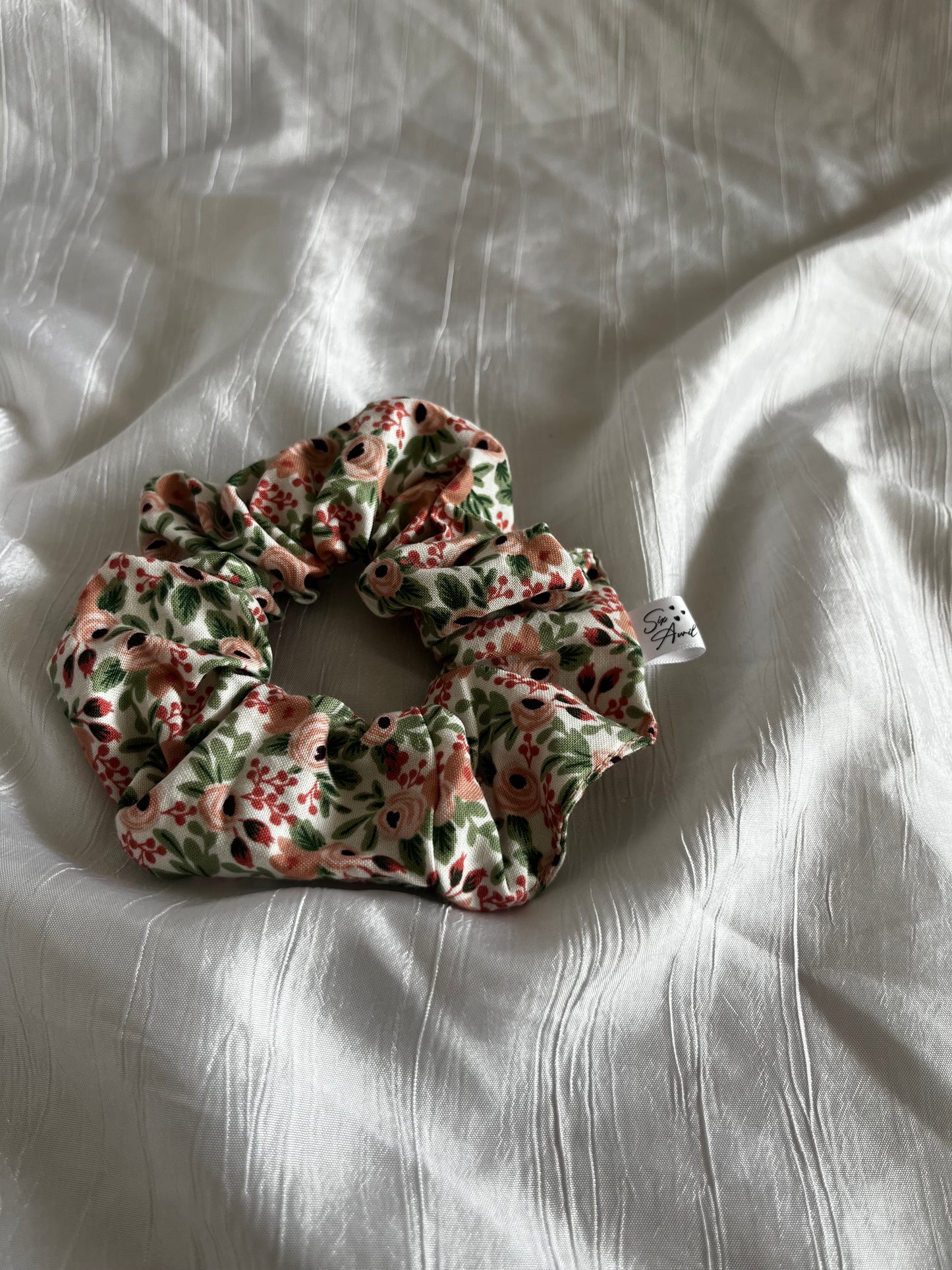 Chouchou Scrunchie en coton Garden party 🌱