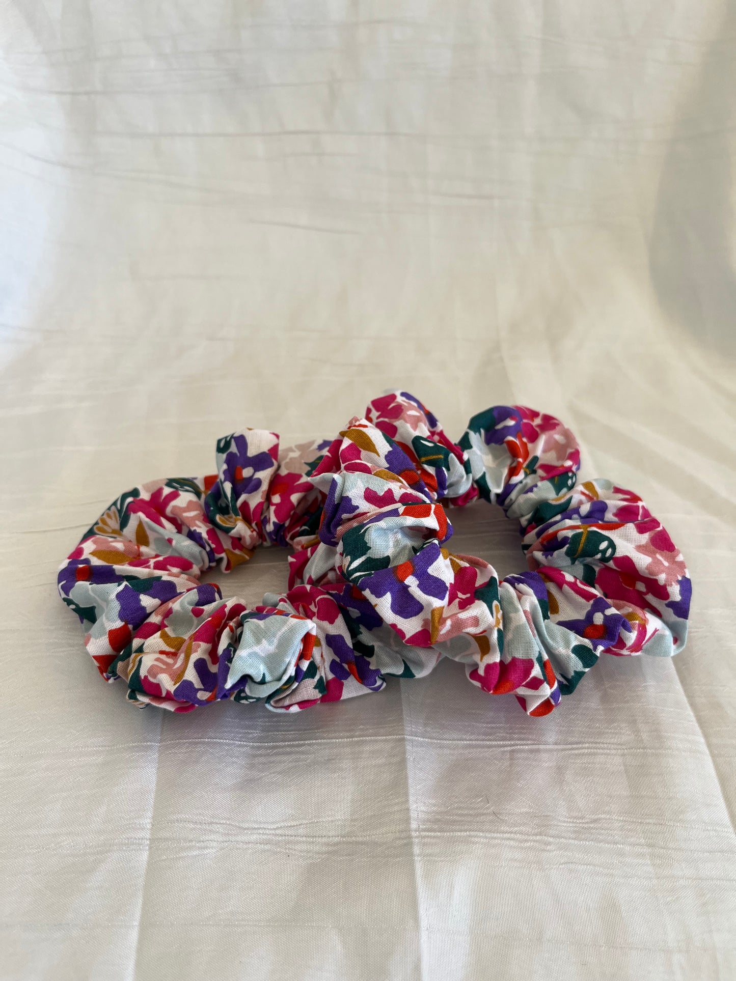 Chouchou Scrunchie en coton Colorful