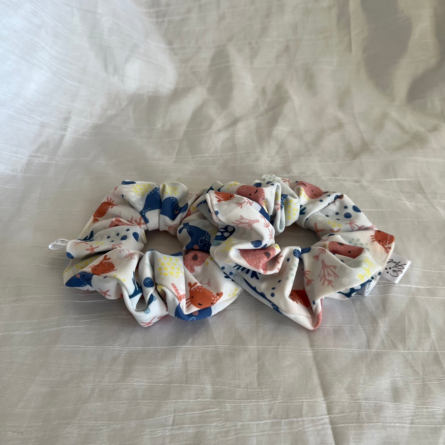 Chouchou Scrunchie en Lycra Poisson d’Avril