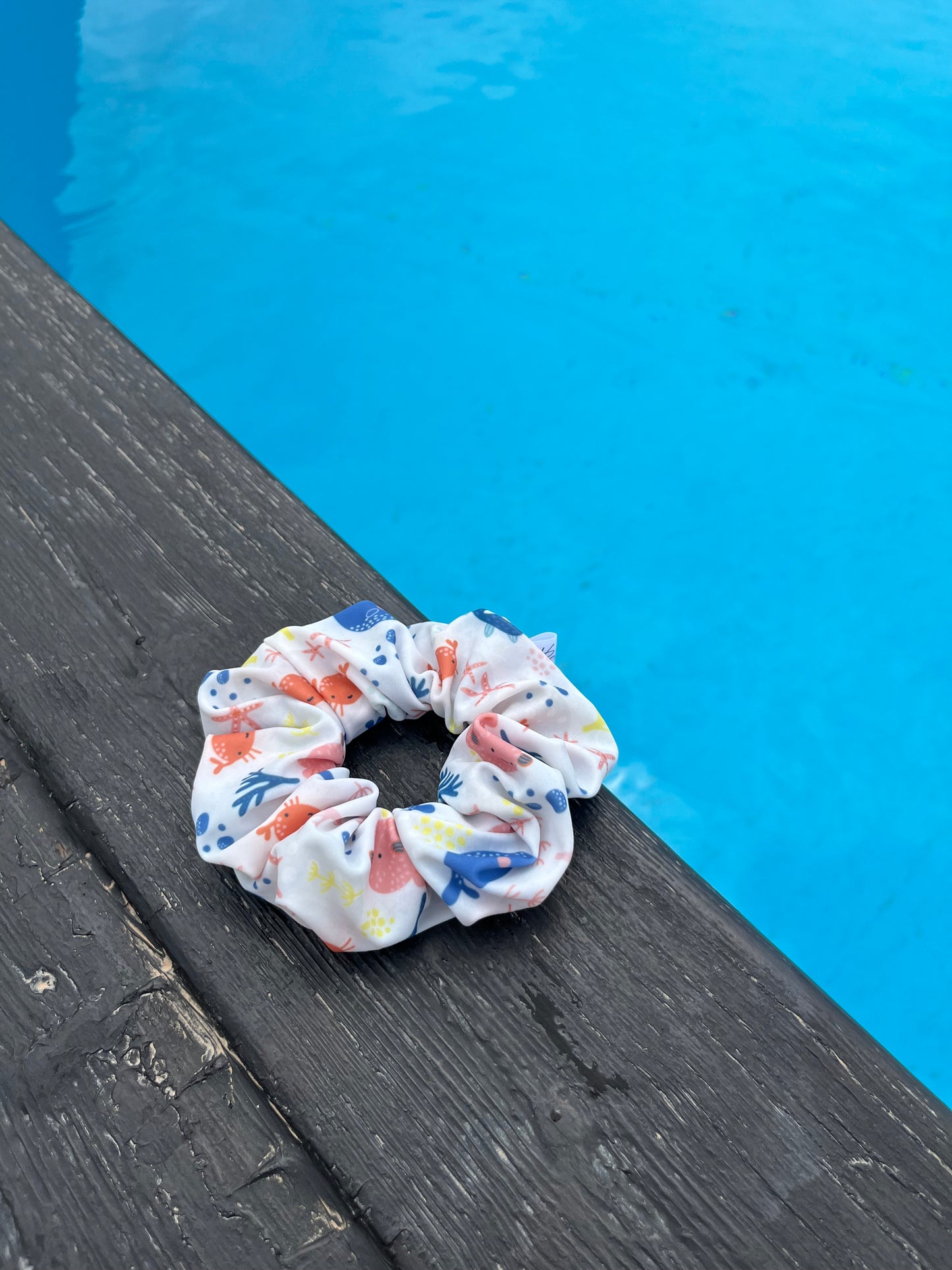 Chouchou Scrunchie en Lycra Poisson d’Avril