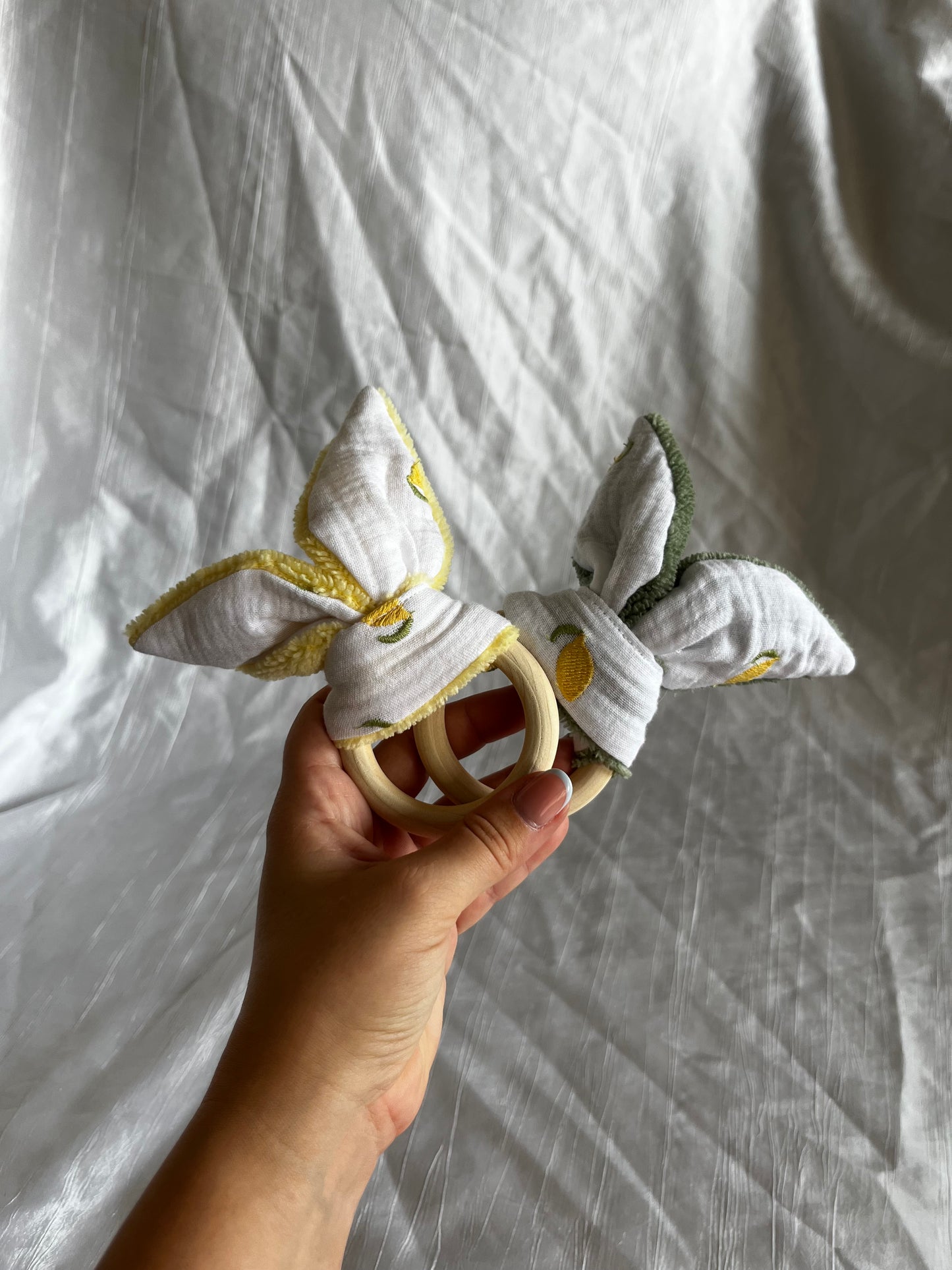 Anneau de dentition citron brodé 🍋