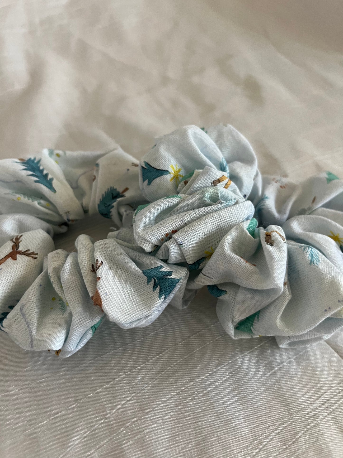 Chouchou Scrunchie en coton ski
