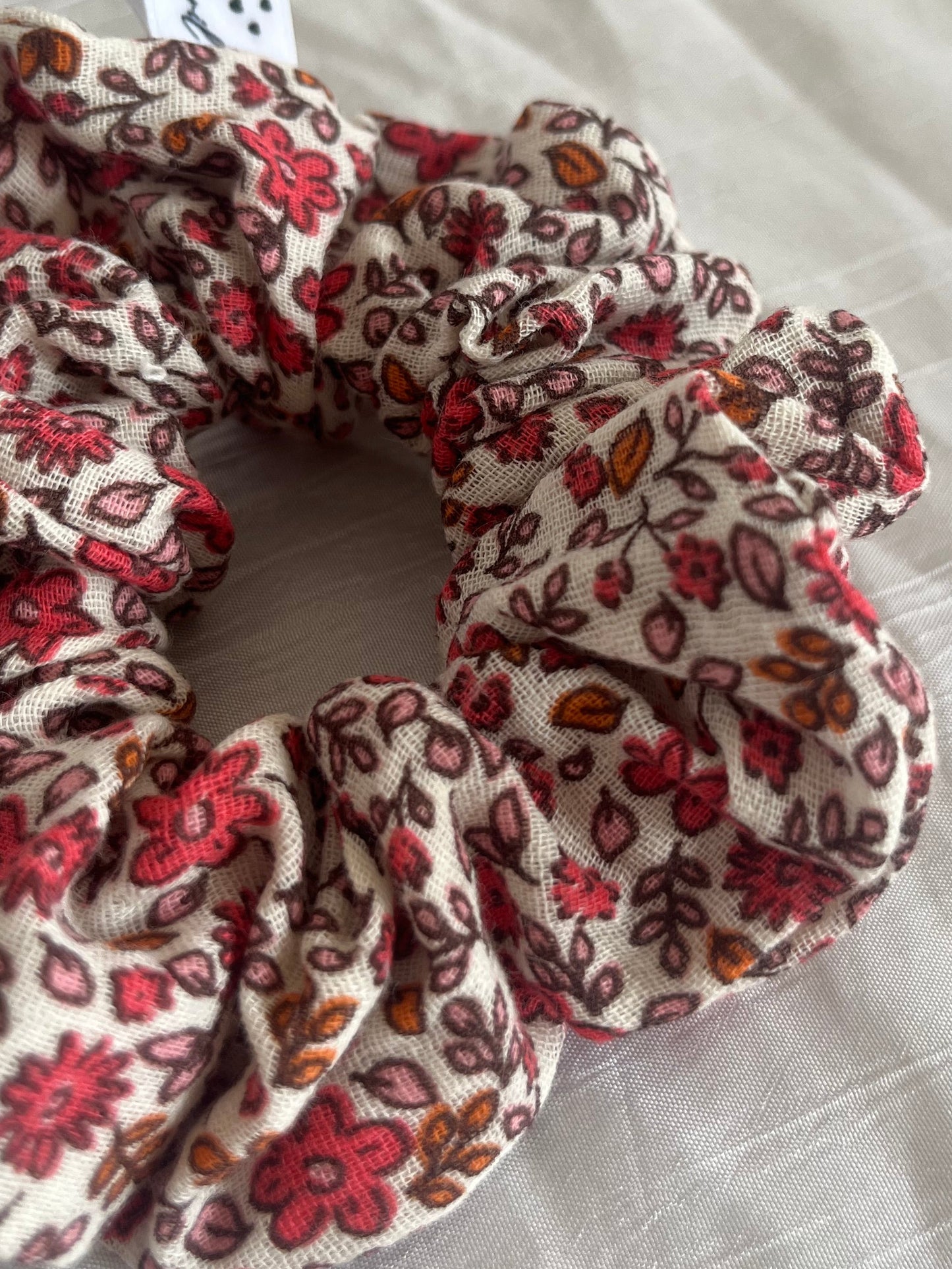 Chouchou Scrunchie en coton Bourgeon