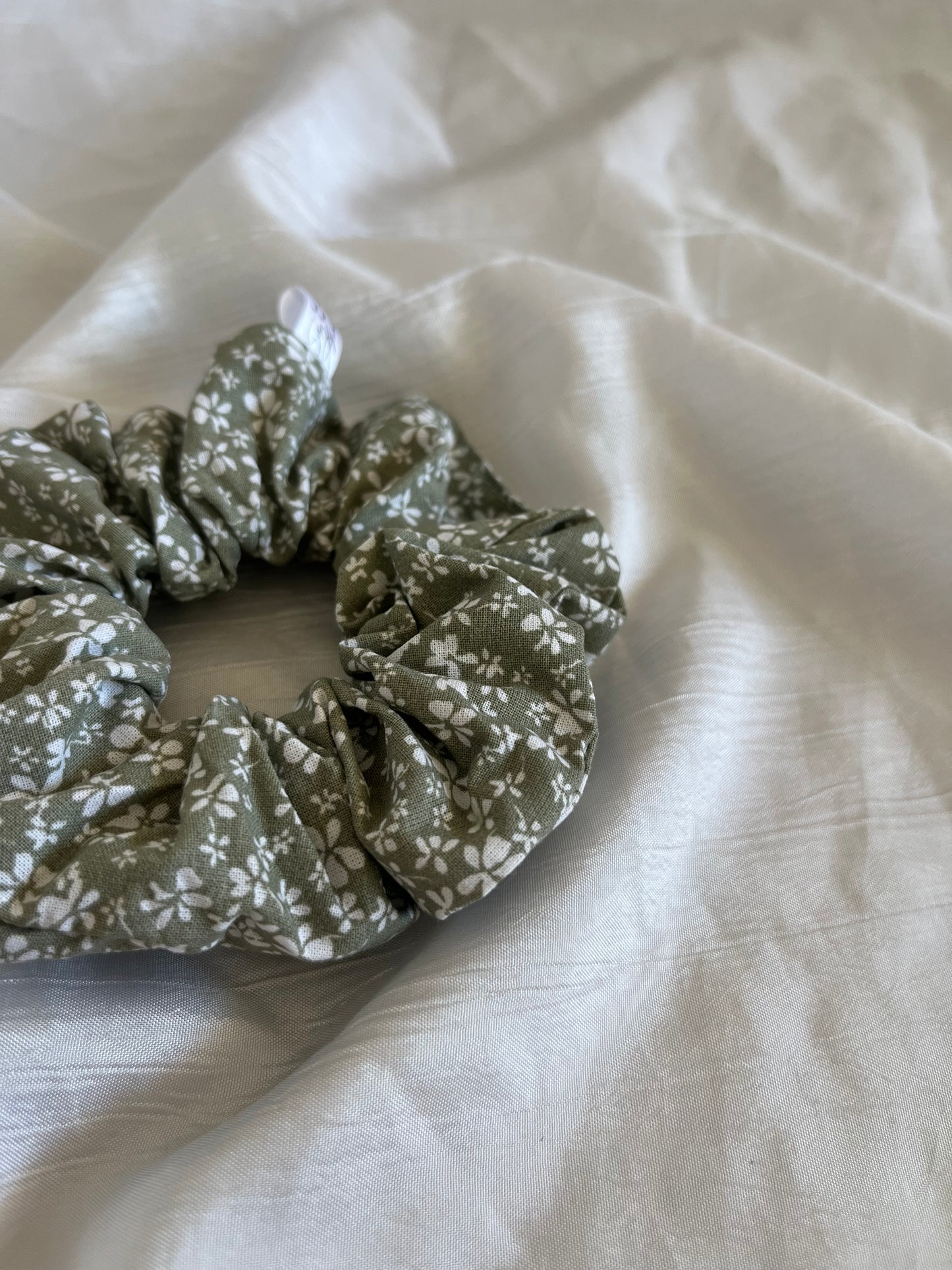 Chouchou Scrunchie en coton Green 🌱
