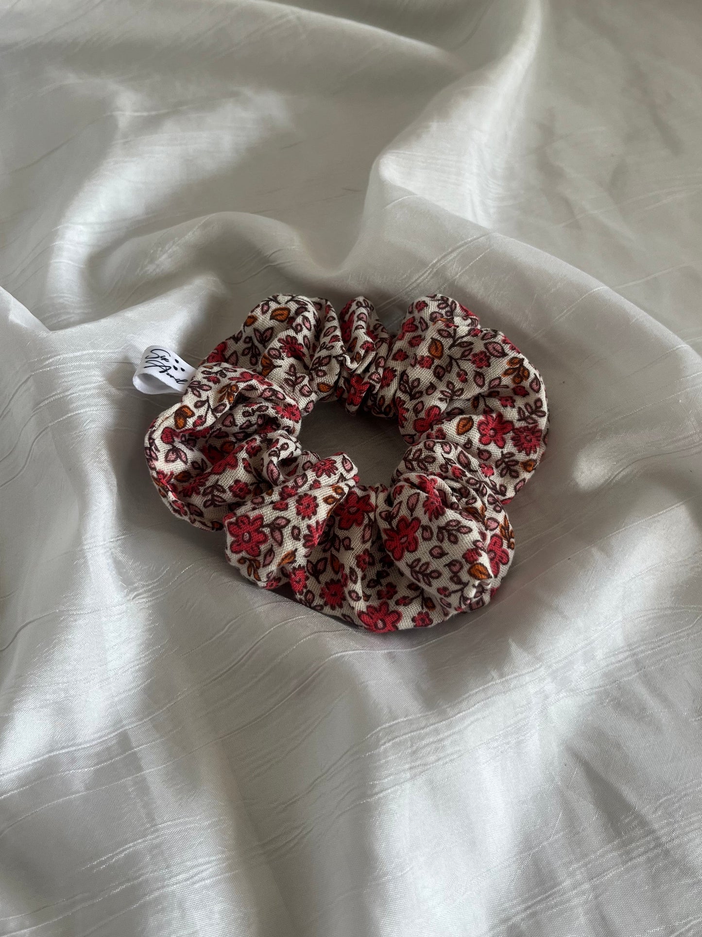Chouchou Scrunchie en coton Bourgeon