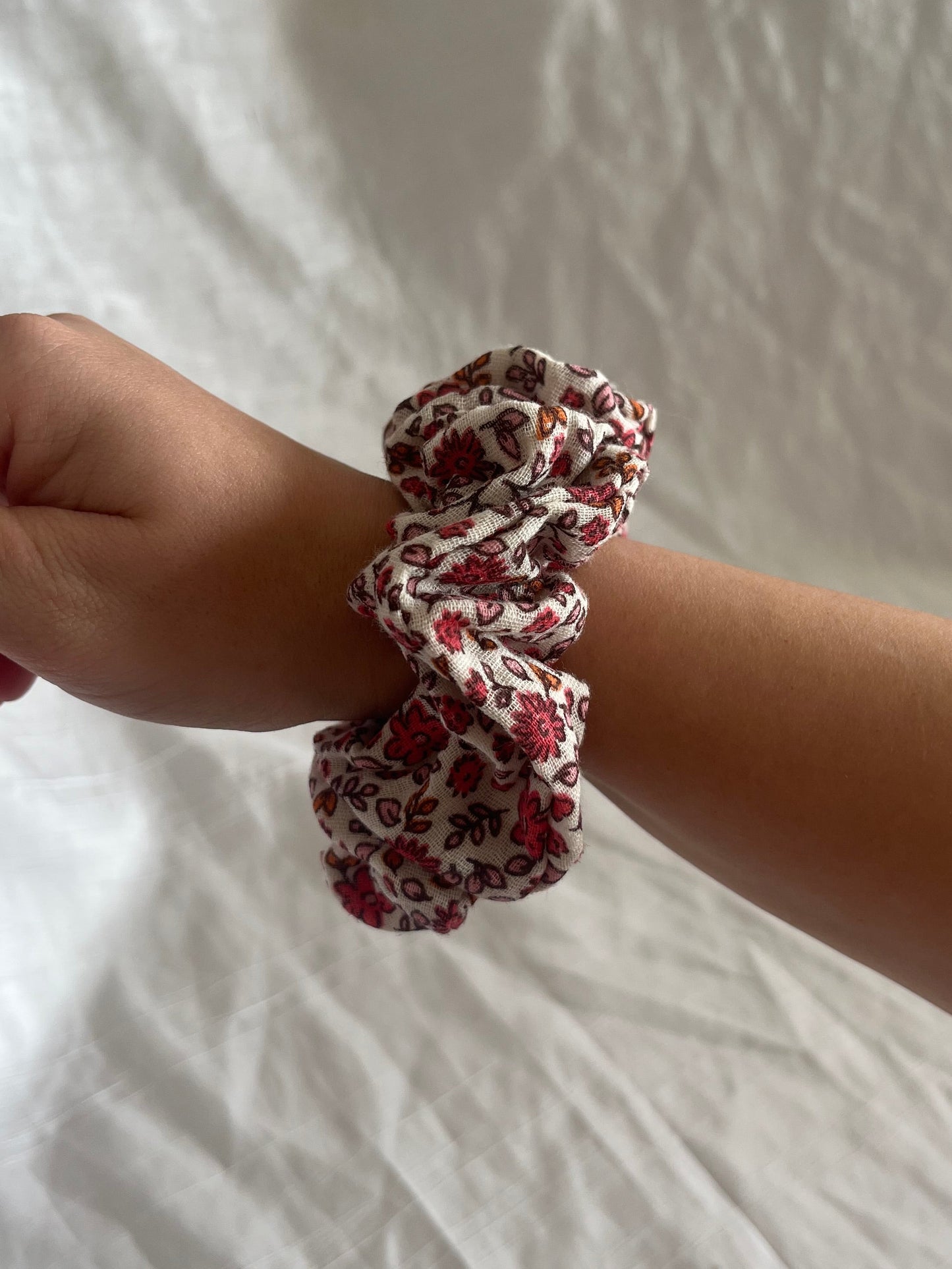 Chouchou Scrunchie en coton Bourgeon