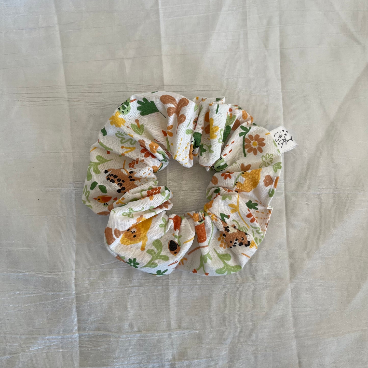 Chouchou Scrunchie en coton Liane