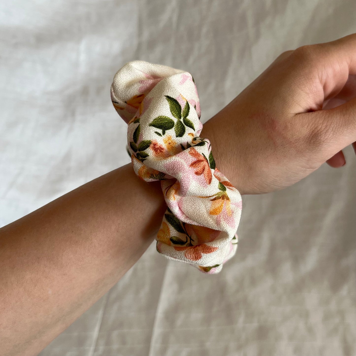 Chouchou Scrunchie en coton Spring