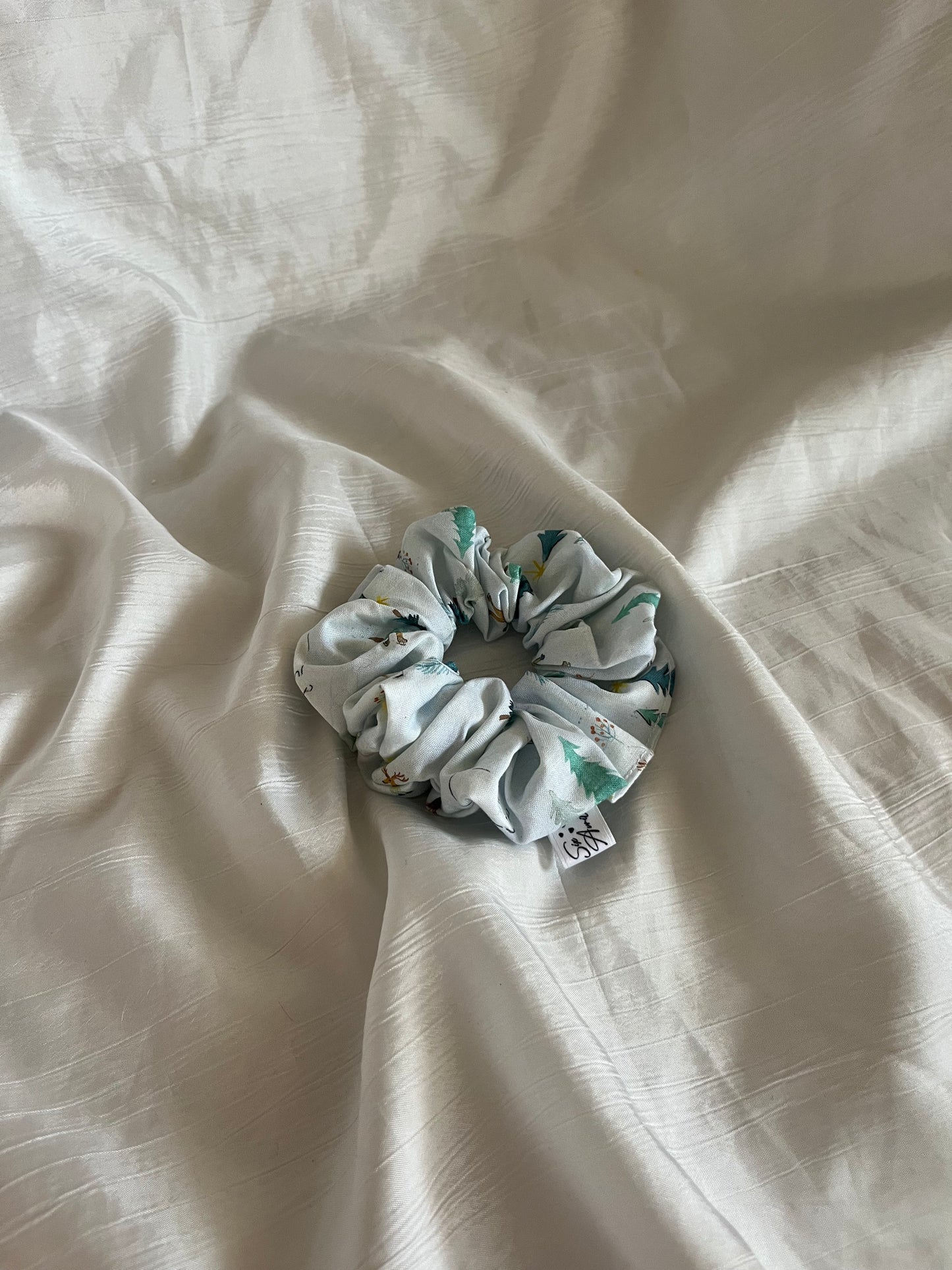 Chouchou Scrunchie en coton ski