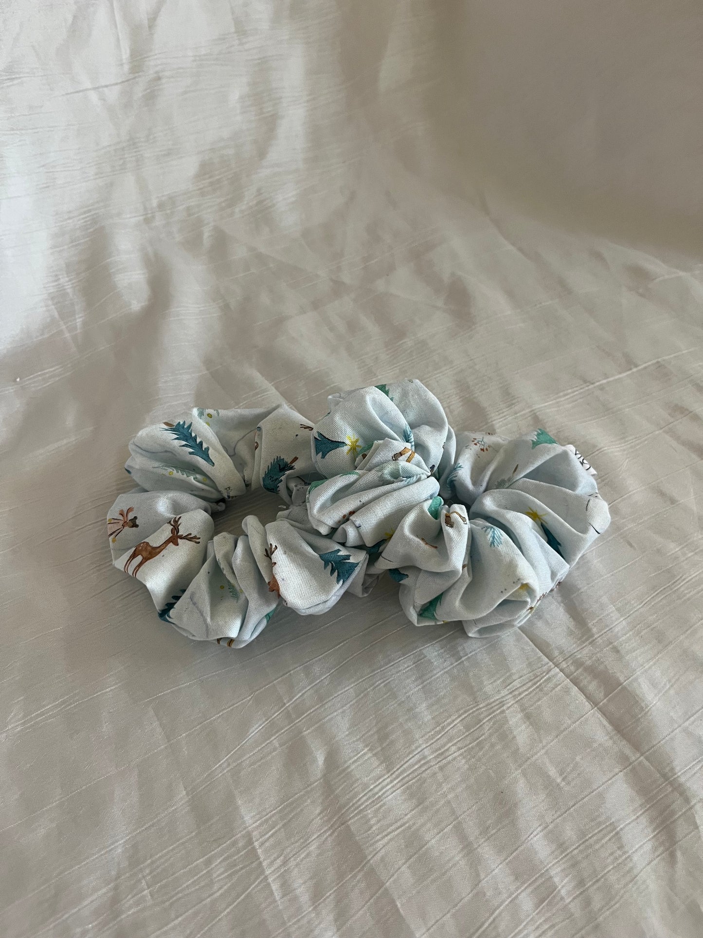 Chouchou Scrunchie en coton ski