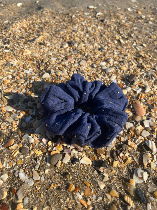 Chouchou Scrunchie en gaze de coton Soirée d’été