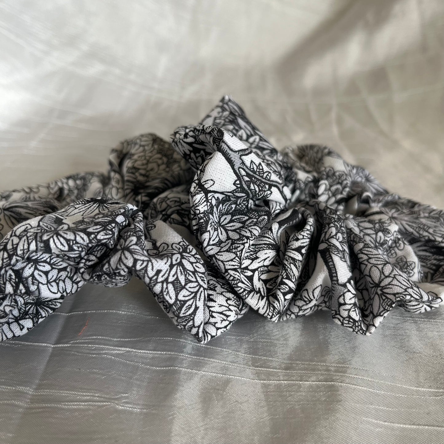 Chouchou Scrunchie en coton Croquis