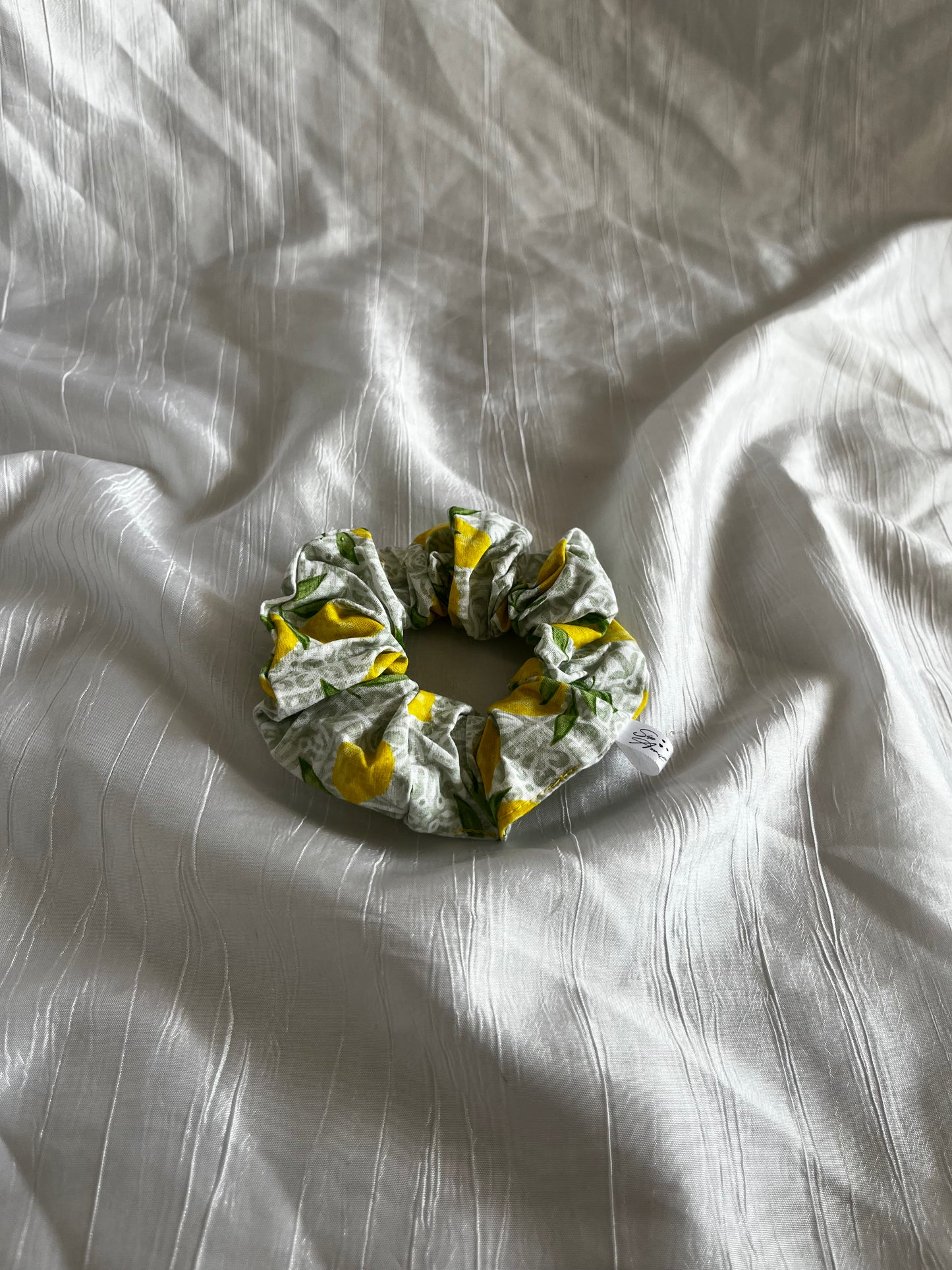 Chouchou Scrunchie en coton Mosaïque 🍋