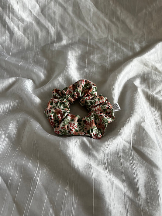 Chouchou Scrunchie en coton Garden party 🌱