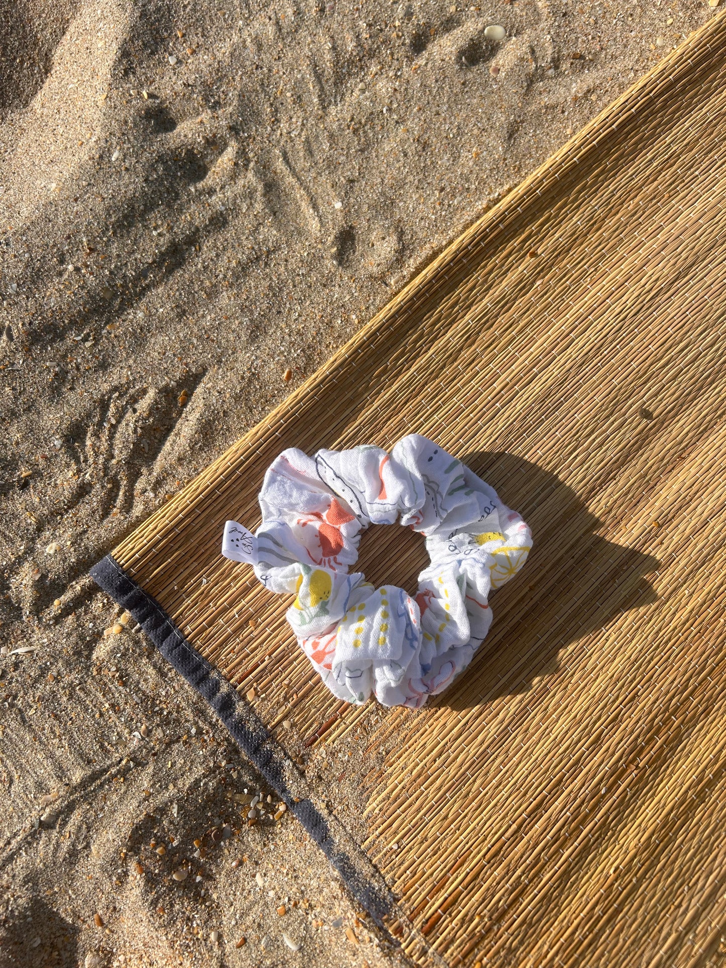 Chouchou Scrunchie en gaze Positano 🦀