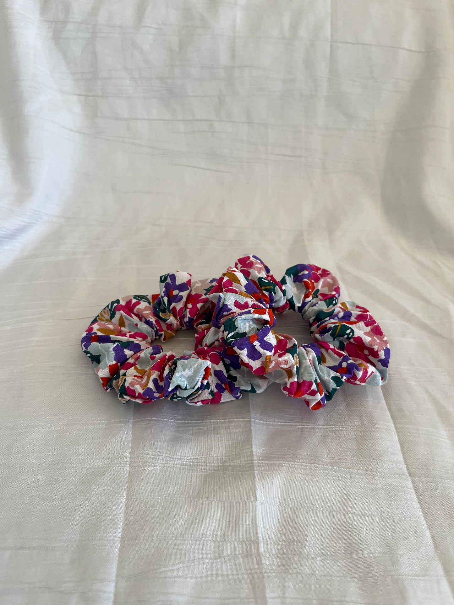 Chouchou Scrunchie en coton Colorful