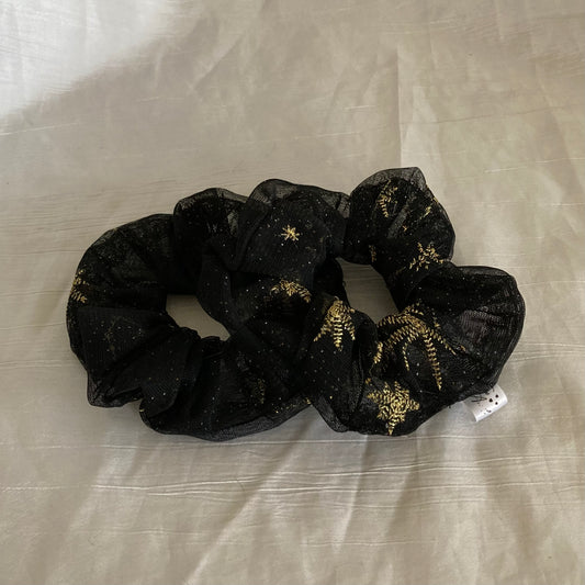 Chouchou Scrunchie en tulle Constellation