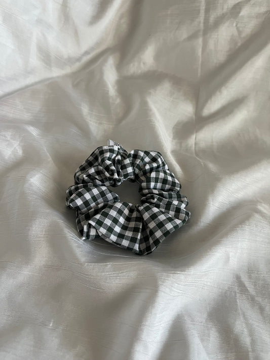 Chouchou Scrunchie en coton Vichy