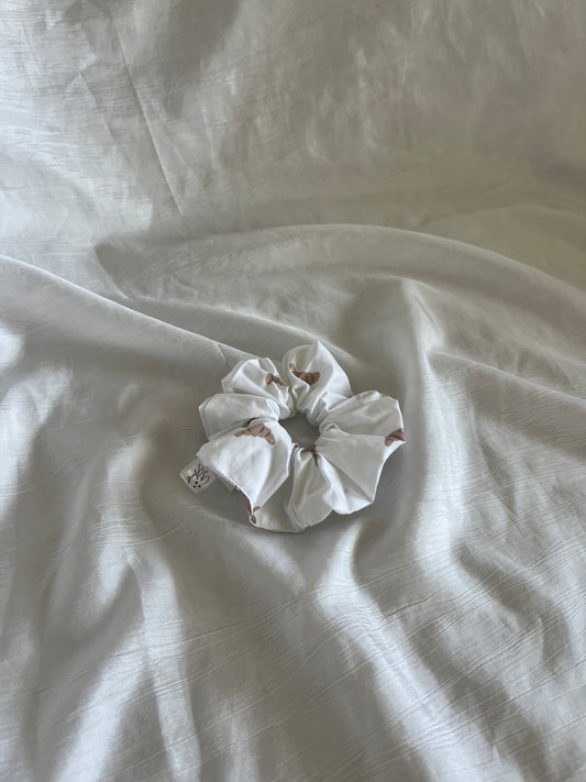 Chouchou Scrunchie en coton Croissant