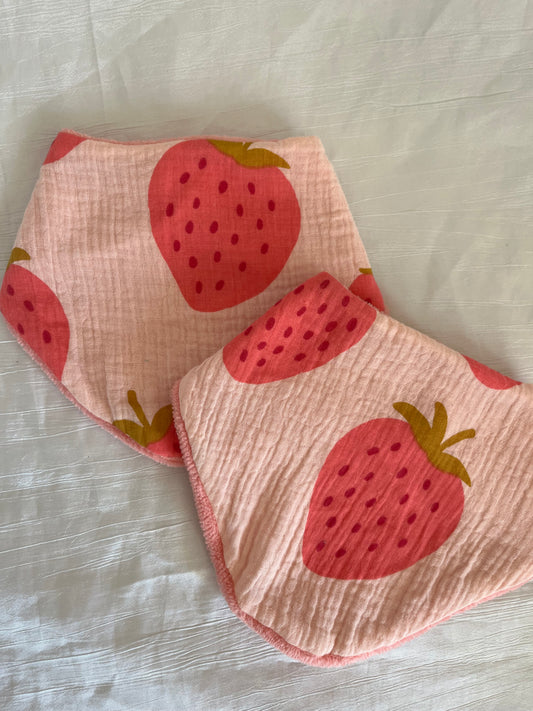 Bavoir Strawberry