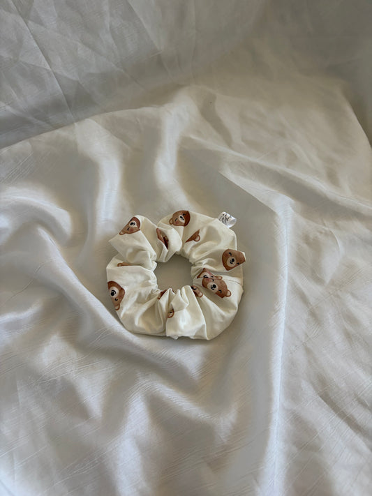 Chouchou Scrunchie en coton Ours 🐻
