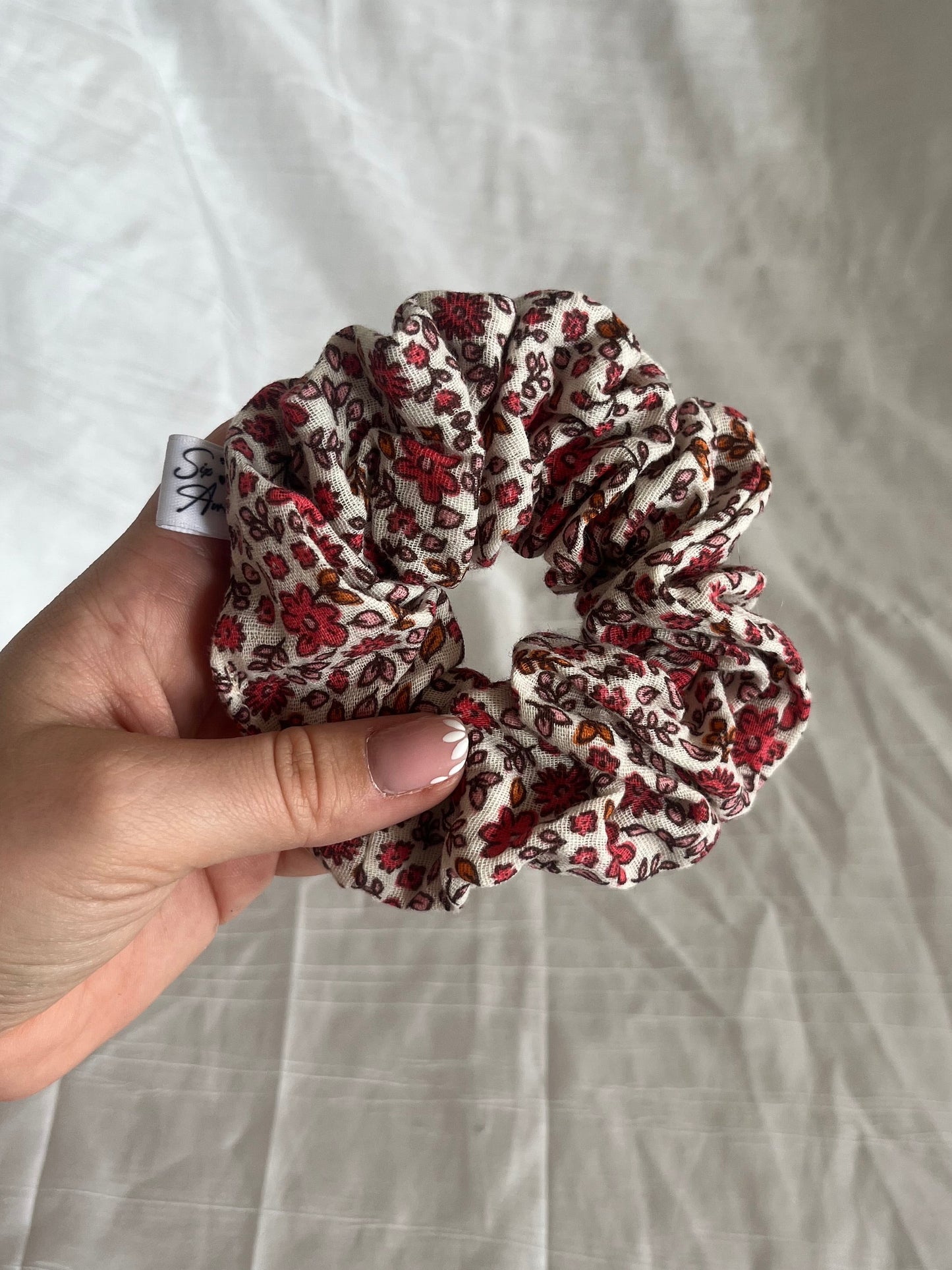 Chouchou Scrunchie en coton Bourgeon
