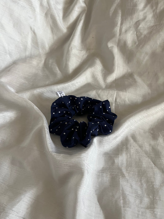 Chouchou Scrunchie en coton Pois